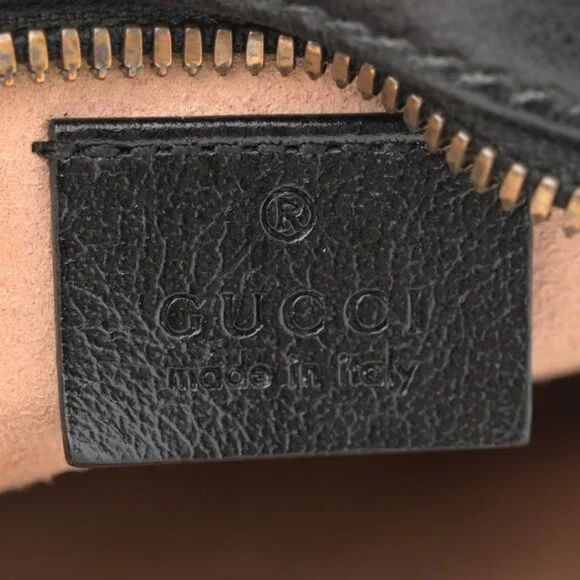 Authentic Gucci GG Marmont Matelassé Round Mini Bag – Black - Picture 2 of 11